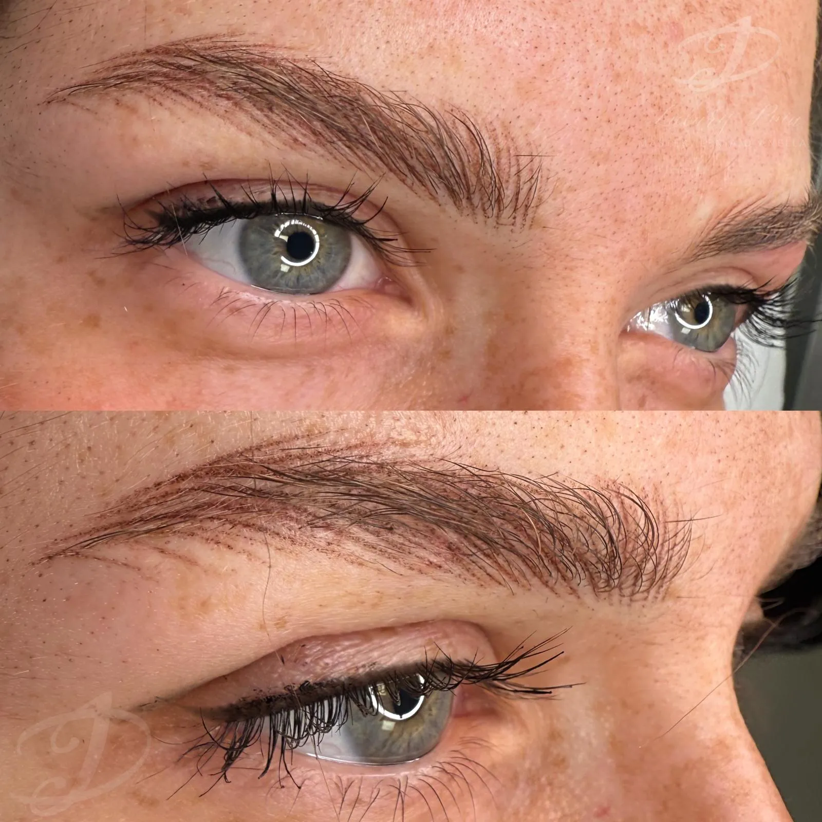 Foto del trattamento Trucco permanente Sopracciglia Effetto Pelo